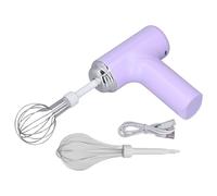 Fouet à main électrique, batteur à main sans fil, batteur à œufs portable (Violette)