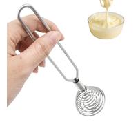 Fouet à Main - Fouet À Ressort Pour Cuisine Pour Battre Les Œufs | Accessoire De Cuisine En Acier Inoxydable Pour Mélanger Crème Fouetter Lait Émulsionner
