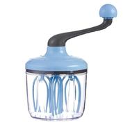 Fouet à manivelle - Fouet manuel pour œufs et mousseur à lait | Shaker à main multifonctionnel pour cuisiner, pâtisserie, mélange outil de cuisine antidérapant et peu encombrant