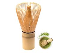Fouet à Matcha En Bambou Naturel, Accessoire De CéRéMonie Du Matcha Japonais - 80 BâTons, Fouet En Bambou Naturel Traditionnel De Matcha Pour La CéRéMonie Du Thé, La Boisson