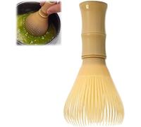 Fouet à matcha en résine PP, brosse à matcha amovible, passe au lave-vaisselle, style japonais, réutilisable, anti-moisissure, jaune