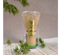 Fouet à matcha japonais, brosse à remuer en bambou Chasen, support pour 100 bâtonnets, support pour 120 bâtonnets 100 tiges,Cent vingt Benli,Quatre-vingts ans,Compter les épis de maïs,Premium - Cent l