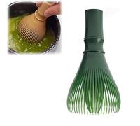 Fouet à matcha, mélangeur à matcha en résine PP, accessoire traditionnel fabriqué à la main pour la préparation du thé (vert)