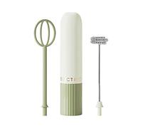 Fouet à mousse - Batteur à double tête interchangeable, étui de voyage portable, fouet ergonomique à main, outil de moussage moteur puissant | pour latte milk-shake matchass