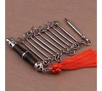 Fouet À Neuf Sections Kungfu Chinois Arts Martiaux Performance Fouet Enfants Adultes Personnes Âgées Fouet De Combat pour Le Fitness Exercice du Matin Auto-défense,Pierre De Jujubier,S,Striking44