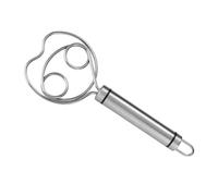 Fouet à pâte danois en acier inoxydable avec double bobine pour mélanger et fouetter efficacement le levain