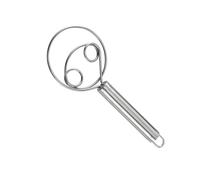 Fouet à pâte danois en acier inoxydable robuste pour pâte à pain, pâte à gâteau, mélange à crêpes, anneau de 20,8 cm, passe au lave-vaisselle, argenté