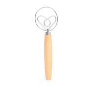 Fouet à pâte de 24,1 cm, petit fouet à main, fouet en métal, mélangeur danois à double œil en acier inoxydable en forme de cœur, accessoires de fabrication de pain, outils et fournitures de pâtisserie