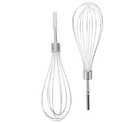 Fouet à Pâtisserie 2 Pièces en Acier Inoxydable pour Mélange | Remplacement pour Batteur à Main, Argenté, Lot de 2, Usage la Cuisine et Cuisson