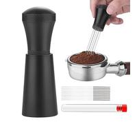 Fouet à portable en d'aluminium, distributeur réglable | Agitateur de café, nivellement de shot d'expresso pour la maison, le café et la fabrication de latte