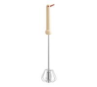 Fouet à œufs - Agitateur à crème semi-automatique, batteur en métal solide, poignée ergonomique confortable, système d'agitation rotatif à ressort, outil de mélange sans effort pour la cuisson