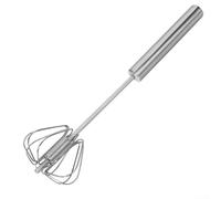 Fouet à œufs automatique rotatif en acier inoxydable pour battre efficacement les œufs, mélanger la crème et mélanger la sauce (35,6 cm)