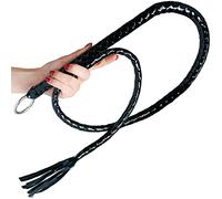 Fouet BDSM 140 cm en cuir verni noir artificiel jouet érotique couple bondage SM flogger paddle accessoires BDSM domination soumission sex toy adulte fouet sexy jeux sexuels FOPS B21-10