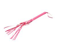 Fouet cuir synthétique rose (42cm)
