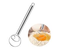 Fouet Cuisine Danois, Fouet Patisserie Professionnel 13’’ Batteur à œufs Plat Mélangeur à Pâte En Acier Inox Mixer Manuel Grand 3 Cercles pour Mélanger Farine Patisserie Pain Pizza Gâteau Dessert