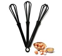 Fouet Cuisine - Haute Qualité - Antidérapant - 3pcs - Plastique - Compatible Lave-Vaisselle