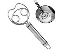 Fouet danois - Fouet hollandais pour pâte, crochet pétrisseur, moulage à une ligne, tête bobine binoculaire pour pâtisserie, biscuits, gâteaux, cuisson au levain aodom