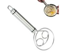 Fouet de boulanger - Ustensile de cuisine ergonomique en acier inoxydable de 19 cm - Outil Mélangeur À - pour pâtisseries, œufs, gâteaux, pâtes, maison, café, cuisine, boulangerie, restaurant