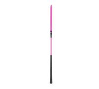 Fouet de Cheval en Cuir Verni, Culture d'équitation, robustesse améliorée, poignée en Silicone pour Course, Sports équestres (Pink)