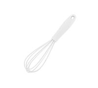 Fouet de cuisine en silicone anti-rayures, batteur à œufs, blanc 17 x 4 x 4 cm