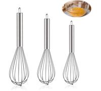 Fouet de cuisine - Professionnel - Acier Inoxydable - 3 Tailles - Compatible Lave-Vaisselle - Ergonomique