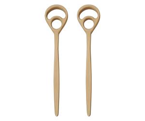 Fouet de cuisson polyvalent en forme d ' un seul bloc de bois pour un bol efficace, pièce de grattage, agitateur en bois