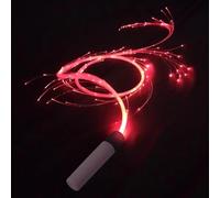 Fouet de Danse en Fibre Optique LED Pivotant à 360° 7 Couleurs Clignotantes avec 4 Modes Accessoire de Fête pour Festival de Musique Carnaval Club Durable Alimenté par Batterie Effets Visuels Fouet