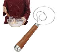 Fouet de mélange de pâte - Outil en acier inoxydable, crochet à tourbillon, batte de pâtisserie artisanale | Outils à main en acier durable faciles à nettoyer - Outil à main en, mélangeur de