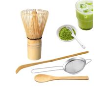 Fouet De Mélange De Poudre De Thé - Ensemble De 4 Mélangeurs De Poudre De Thé Réutilisables, Poignée Ergonomique, Outil D'agitation De Boisson Léger, Outil De Mélange De Cuisine Durable | Outils De Mé