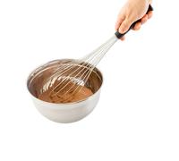 Fouet de p tisserie Met Lux 18 x 5 pouces, 1 fouet piano avec poign e ergonomique - Lavable en lave-vaisselle, ne se corrode pas, fouet en acier