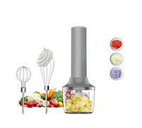 Fouet Électrique 3-en-1, Batteur à Main, Petit Mixeur Plongeant Sans Fil, Mini Hachoir à Oignons 300ML, Fouet Électrique Rechargeable, Robot Culinaire pour Bébé, Batteur à Main Portable 4 Vitesses