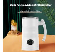 Fouet électrique à 4 en 1, 11,84 oz, en acier inoxydable, noir/blanc