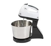 Fouet Electrique de Bureau 1.7L 7 Vitesses 350W avec 2 Bâtons Mélange et Bol Mélange Batteur Électrique pour Mélanger Légumes, Salade, Beurre, Crème, Lait, Milkshake, Crème Glacée