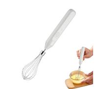 Fouet électrique en métal - Fouet à œufs robuste, 3,5 x 3 x 18 cm, fouet Whizzy pour la cuisine et la pâtisserie, agitateur alimentaire en acier inoxydable à haute vitesse, mélange d'œufs, mousseur à