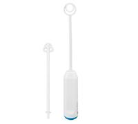 Fouet Électrique Manuel Portable, Mini Batteur Sans Fil Blanc, Mélangeur Lait Automatique - Design Cordless Léger, Usage Polyvalent pour Crème et Café (Blanche)