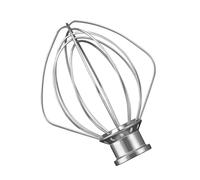 Fouet En Acier Inoxydable K45WW - Compatible Avec KitchenAid K45WW 517C - Accessoire Pour Batteur Sur Socle, Fouet À Œufs Et Crème Épaisse, 6 Fils