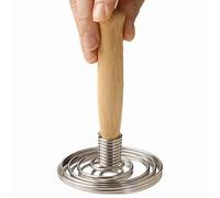 Fouet en acier inoxydable - Mélangeur de pâte, outil à whisky de cuisine | Design en , poignée en bois, batte à œufs portable, construction en métal durable, processus de cuisson, ustensiles de