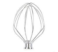 Fouet en acier passe au lave-vaisselle pour mixeurs de cuisine de taille | Forme ballon, aération efficace, construction en métal, facile à nettoyer, finition argentée