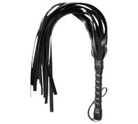 Fouet en faux cuir - noir (42cm)