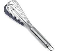 Fouet en inox 32 cm avec grattoir en silicone - Lacor - Gris - Inox G