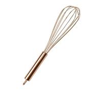 Fouet en métal doré durable avec poignée ergonomique, idéal pour les boulangers à domicile et les chefs professionnels, outil de pâtisserie à la maison