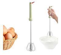 Fouet en métal facile à - Fouet à œufs ¦ 34 x 6,5 cm, fouets à ressort solide, agitateur alimentaire avec rotation lisse, mélange d'œufs, mousseur de boissons pour aliments, gâteaux et