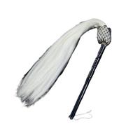 Fouet en queue de cheval Tai Chi, accessoire d'imitation d'opéra dramatique | Équipement de performance culturelle(Black40cm)