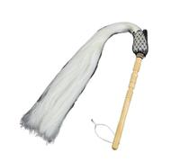 Fouet en queue de cheval Tai Chi, accessoire d'imitation d'opéra dramatique | Équipement de performance culturelle(Pale pinkishgrey40cm)