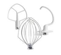 Fouet K5AWW, Batteur Plat K5AB, Crochet Pétrisseur En C K5ADH, Compatible Avec Les Robots Pâtissiers Verticaux KitchenAid K5, KSM50 Et KSM5 (bol Relevable De 4,8 L).