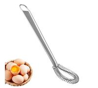 Fouet manuel magique plat en acier inoxydable - Batteur à œufs - Mini fouet - Fil à ressort - Compact - Pratique et efficace - Sauce à café - Cuisson au lait