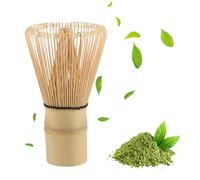 Fouet matcha en bambou naturel, Fouet Matcha 100 Dents, Accessoire de Cérémonie du Matcha Japonais, Fouet en bambou biologique durable et durable