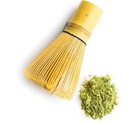 Fouet Matcha, Fouet en Bambou Naturel Chasen Traditionnel de 100 Bâtons Matcha, Accessoire de Cérémonie du Matcha Japonais, Fouet à Matcha en Bambou,Pour la Cérémonie du thé