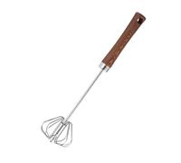 Fouet mélangeur à main - Fouet semi-automatique, outil de fouet manuel | Durable et résistant à la déformation, s'adapte à la plupart des récipients, manche en bois rotatif semi-automatique batteur à
