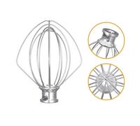 Fouet mélangeur en acier inoxydable, compatible avec le batteur à œufs KitchenAid K45WW, for farine, gâteau, nourriture, crème Accessoires pour blender